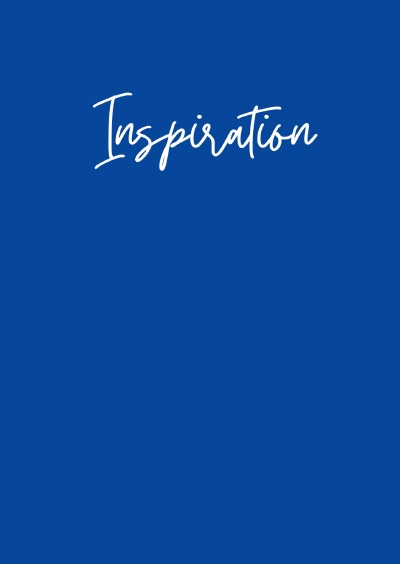 'Notizbuch Inspiration A6 Notebook'-Cover