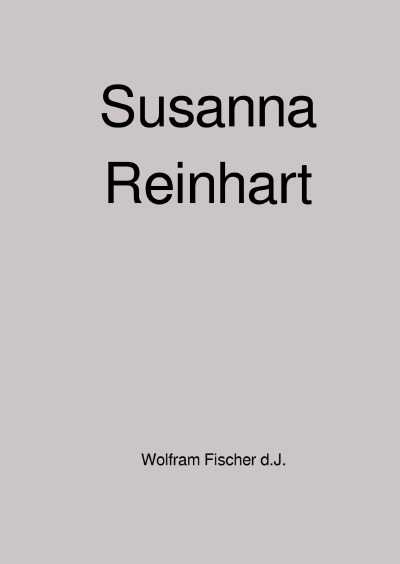'Susanna Reinhart'-Cover