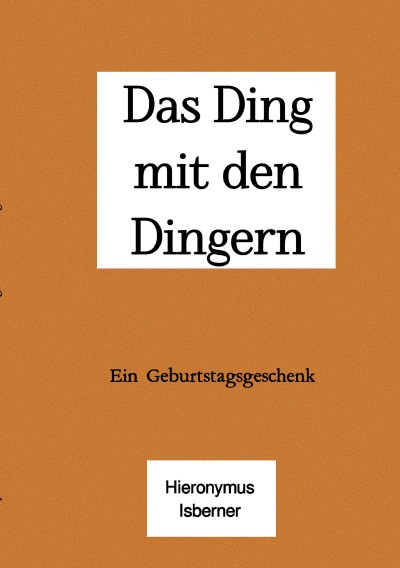 'Das Ding mit den Dingern'-Cover