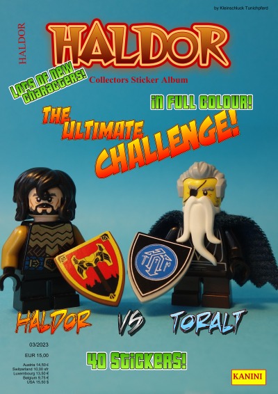 'Haldor – Collectors Sticker Album – Haldor vs Toralt'-Cover