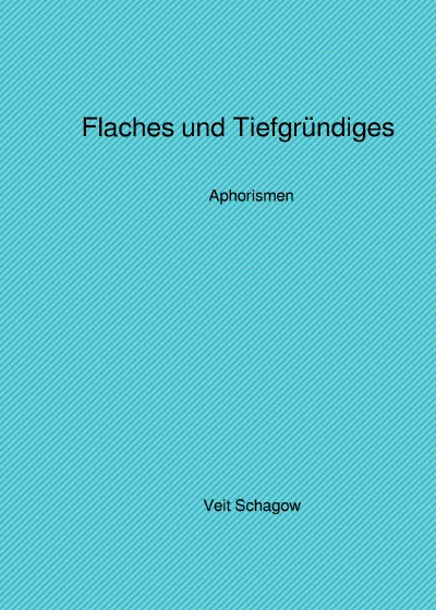 'Flaches und Tiefgründiges'-Cover