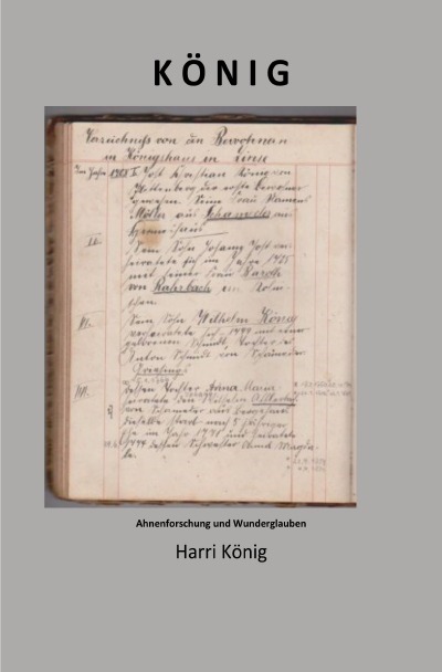 'Cover von KÖNIG Ahnenforschung und Wunderglauben'-Cover