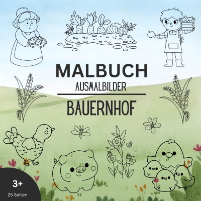 Malbuch Ausmalbilder Bauernhof von Dagmar Sim - Buch - epubli