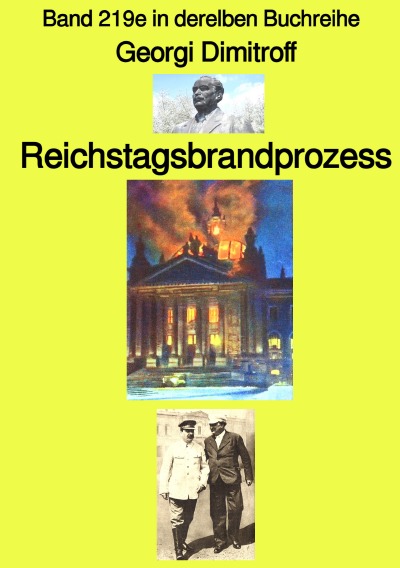 'Cover von Reichstagsbrandprozess  –  Band 2119e in der gelben Buchreihe – bei Jürgen Ruszkowski'-Cover