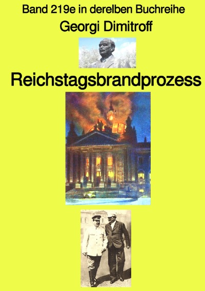 'Reichstagsbrandprozess  –  Band 2119e in der gelben Buchreihe –  Farbe – bei Jürgen Ruszkowski'-Cover