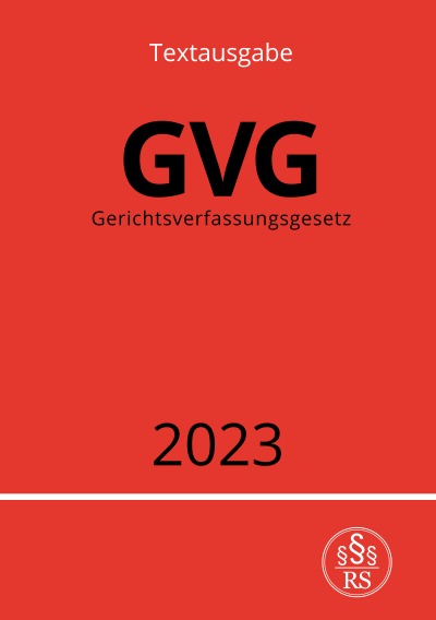 'Cover von Gerichtsverfassungsgesetz – GVG 2023'-Cover
