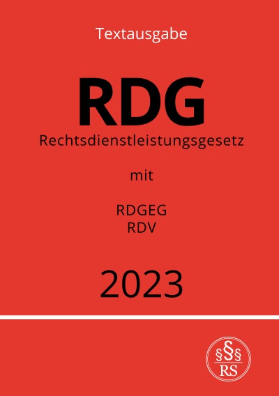 'Rechtsdienstleistungsgesetz – RDG 2023'-Cover