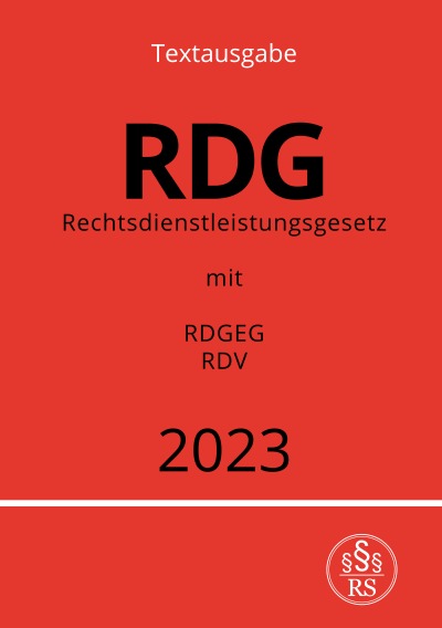'Cover von Rechtsdienstleistungsgesetz – RDG 2023'-Cover
