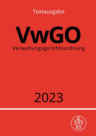 'Cover von Verwaltungsgerichtsordnung – VwGO 2023'-Cover