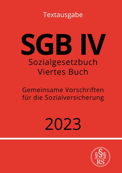 'Sozialgesetzbuch – Viertes Buch – SGB IV – Gemeinsame Vorschriften für die Sozialversicherung'-Cover