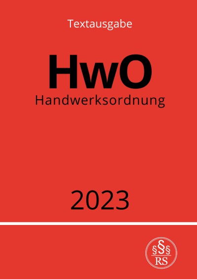 'Handwerksordnung – HwO 2023'-Cover
