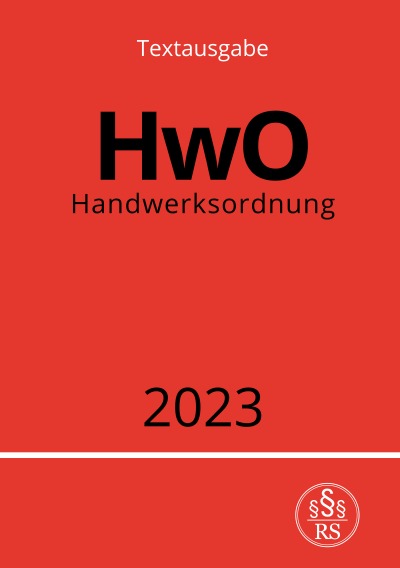 'Cover von Handwerksordnung – HwO 2023'-Cover