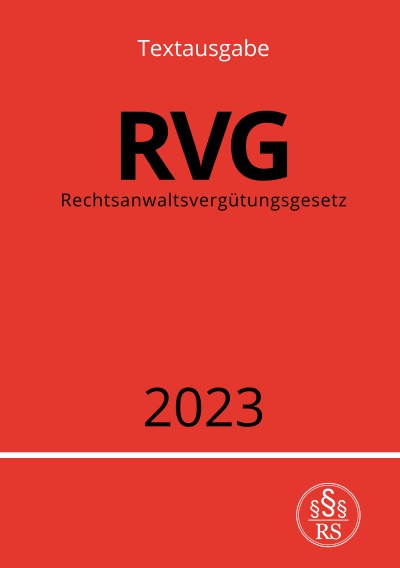 'Rechtsanwaltsvergütungsgesetz – RVG 2023'-Cover