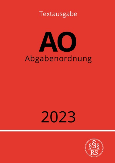 Cover von %27Abgabenordnung - AO 2023%27