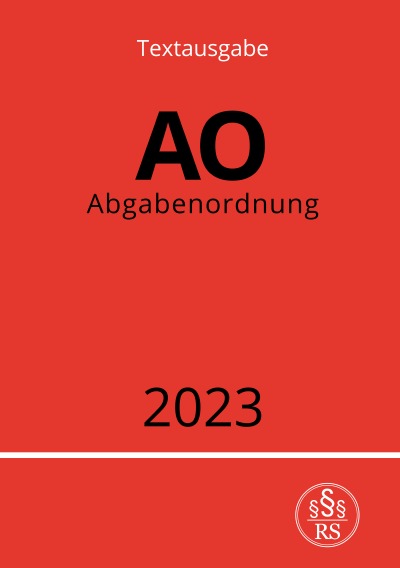 'Cover von Abgabenordnung – AO 2023'-Cover