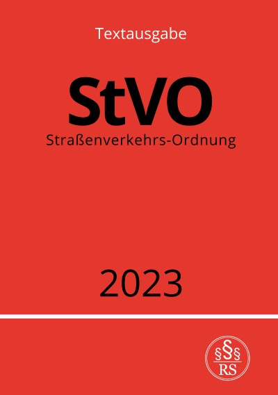 'Cover von Straßenverkehrs-Ordnung – StVO 2023'-Cover