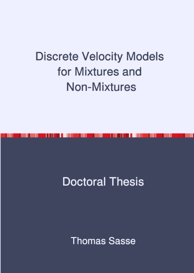 'Cover von Discrete Velocity Models for Mixtures and Non-Mixtures'-Cover