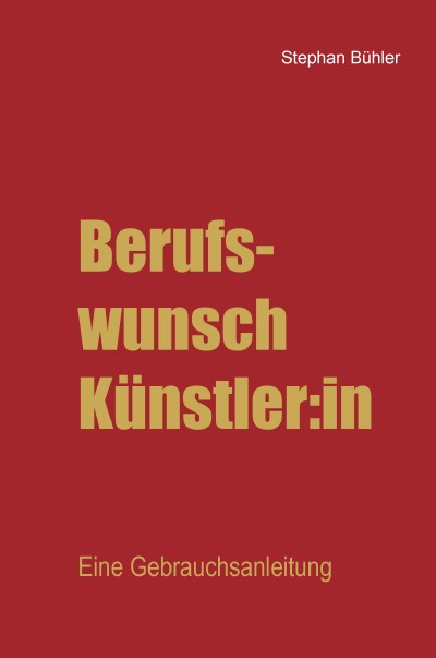 'Berufswunsch Künstler:in'-Cover
