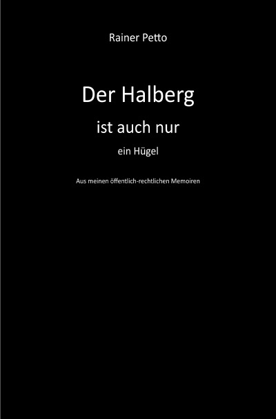 'Der Halberg ist auch nur ein Hügel'-Cover