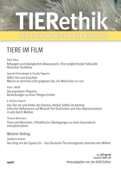 'Cover von TIERethik (15. Jahrgang 2023/1)'-Cover
