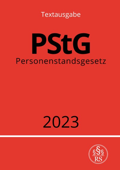'Personenstandsgesetz – PStG 2023'-Cover
