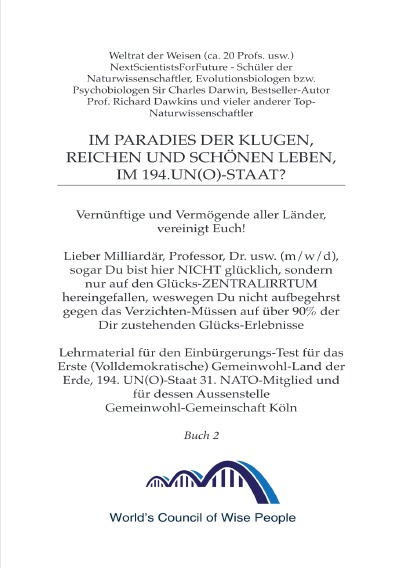 'Cover von Im Paradies der Klugen, Reichen und Schönen leben? Buch 2'-Cover