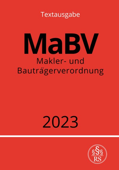 'Cover von Makler- und Bauträgerverordnung – MaBV 2023'-Cover