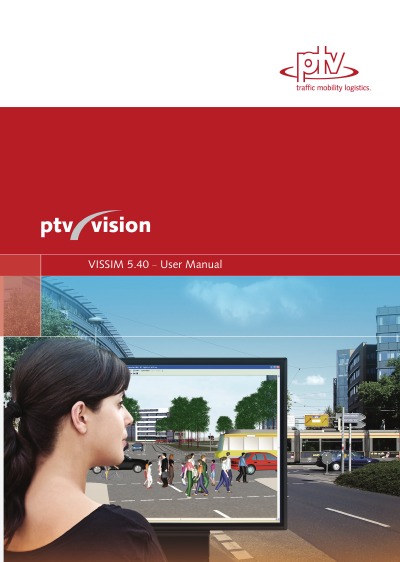 'VISSIM 5.40 User Manual'-Cover