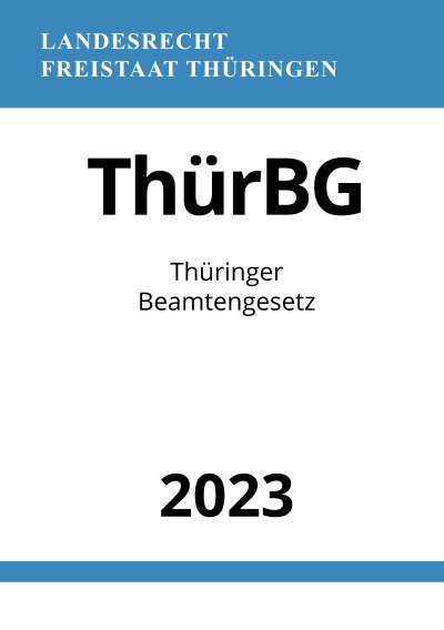 'Thüringer Beamtengesetz – ThürBG 2023'-Cover