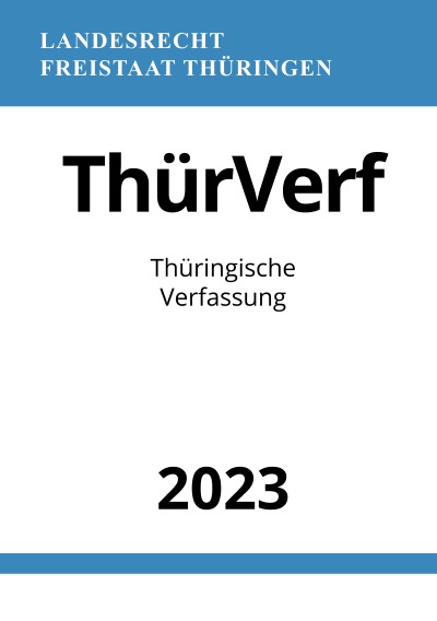 'Thüringische Verfassung – ThürVerf 2023'-Cover