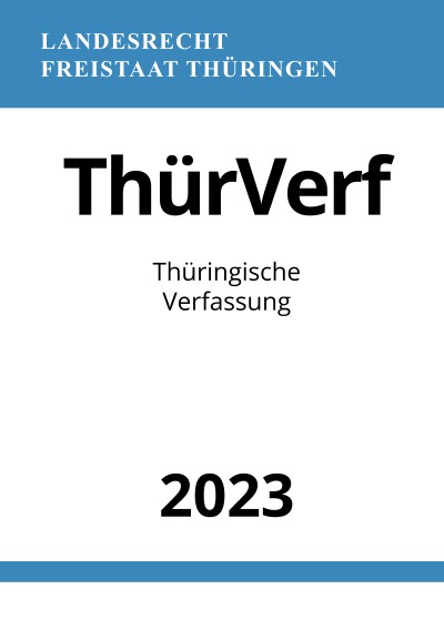 'Cover von Thüringische Verfassung – ThürVerf 2023'-Cover