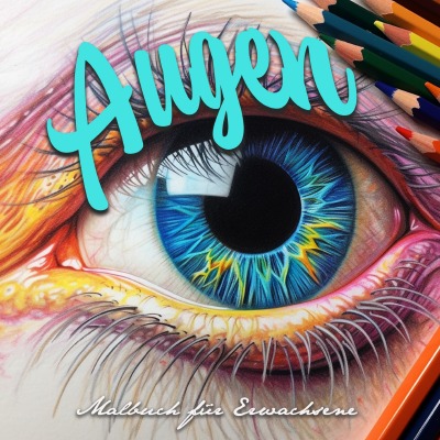 'Cover von Augen Graustufen Malbuch für Erwachsene'-Cover