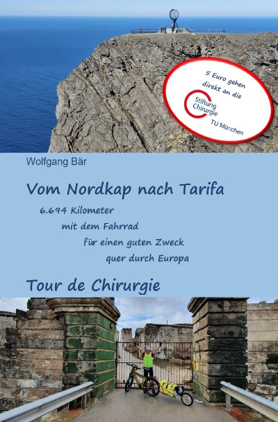 'Vom Nordkap nach Tarifa – 6.694 Kilometer mit dem Fahrrad für einen guten Zweck quer durch Europa'-Cover