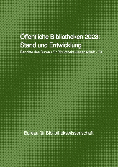 'Öffentliche Bibliotheken 2023: Stand und Entwicklung'-Cover
