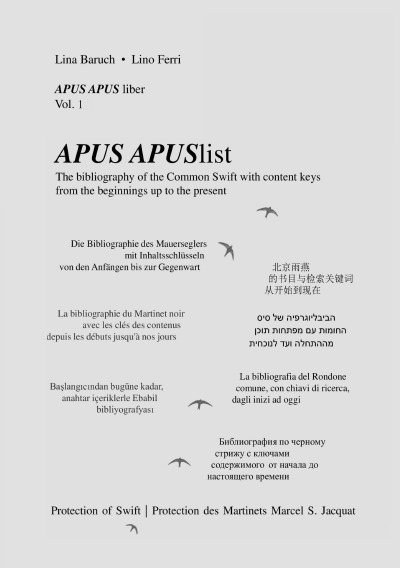'APUS APUS liber, vol. 1. APUS APUSlist'-Cover