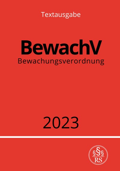 'Bewachungsverordnung – BewachV 2023'-Cover