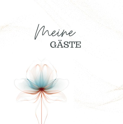 'Meine Gäste- Blanko White Premium Hardcover'-Cover