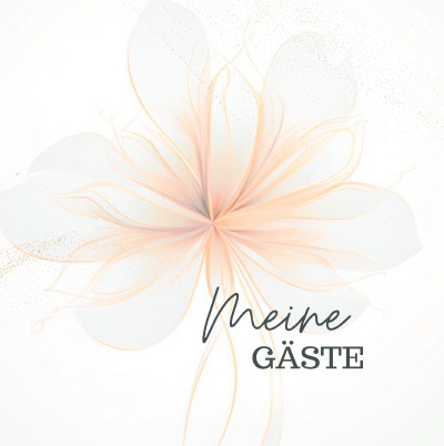 'Cover von Meine Gäste- Blanko Flower Premium Hardcover'-Cover