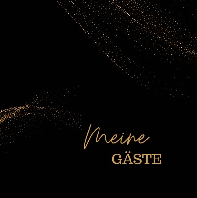 'Cover von Meine Gäste- Black Premium Hardcover- Blanko'-Cover