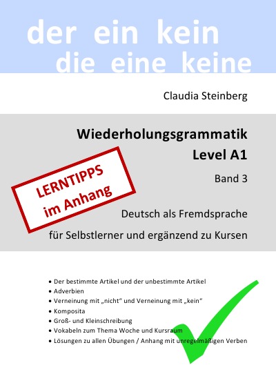 'Cover von DaF – Wiederholungsgrammatik A1 – Band 3'-Cover