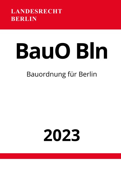 'Cover von Bauordnung für Berlin – BauO Bln 2023'-Cover