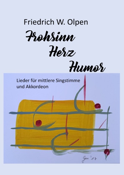 'Cover von Frohsinn, Herz, Humor – Lieder für Sologesang und Akkordeon'-Cover