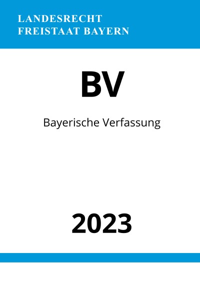 'Cover von Bayerische Verfassung – BV 2023'-Cover