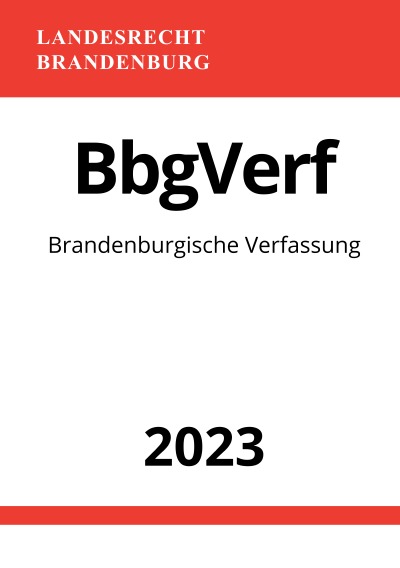 'Cover von Brandenburgische Verfassung – BbgVerf 2023'-Cover