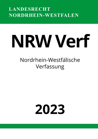 'Cover von Nordrhein-Westfälische Verfassung – NRW Verf 2023'-Cover