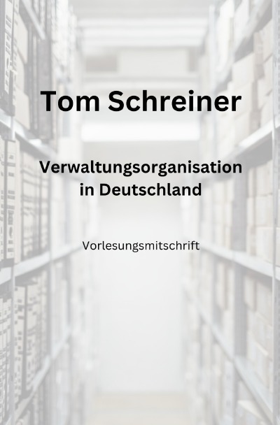 'Cover von Verwaltungsorganisation in Deutschland'-Cover