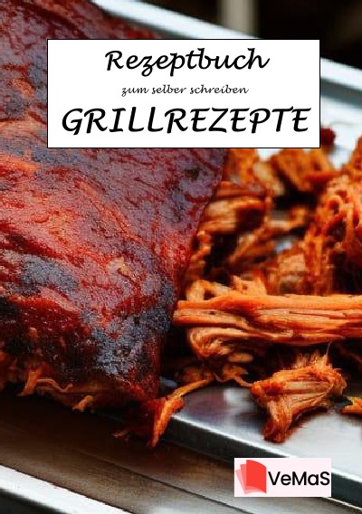 'Rezeptbuch zu selber schreiben – Grillrezepte Motiv Pulled Pork 1'-Cover