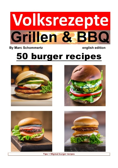 'Cover von Volksrezepte Grillen & BBQ – 50 Burger Recipes'-Cover