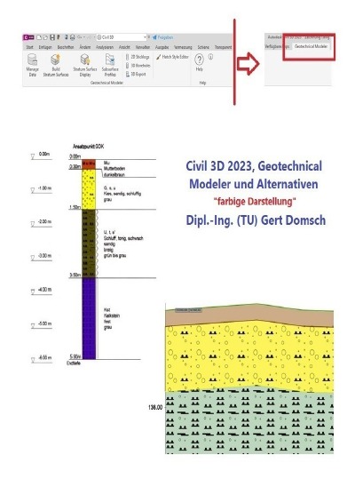 'Cover von Civil 3D 2023 Geotechnical Modeler und Alternativen “ farbig für Anwender“'-Cover