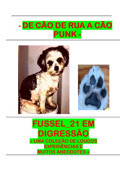 'Cover von De cao de rua ao cao punk'-Cover